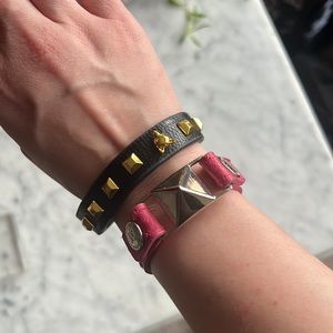 BCBG Generation Leather Wrap Bracelets